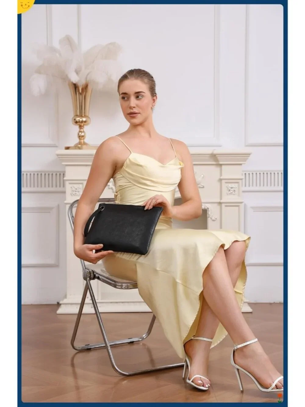 Women’s Red Wristlet Clutch Wedding Handbags Purse Party Evening Bag